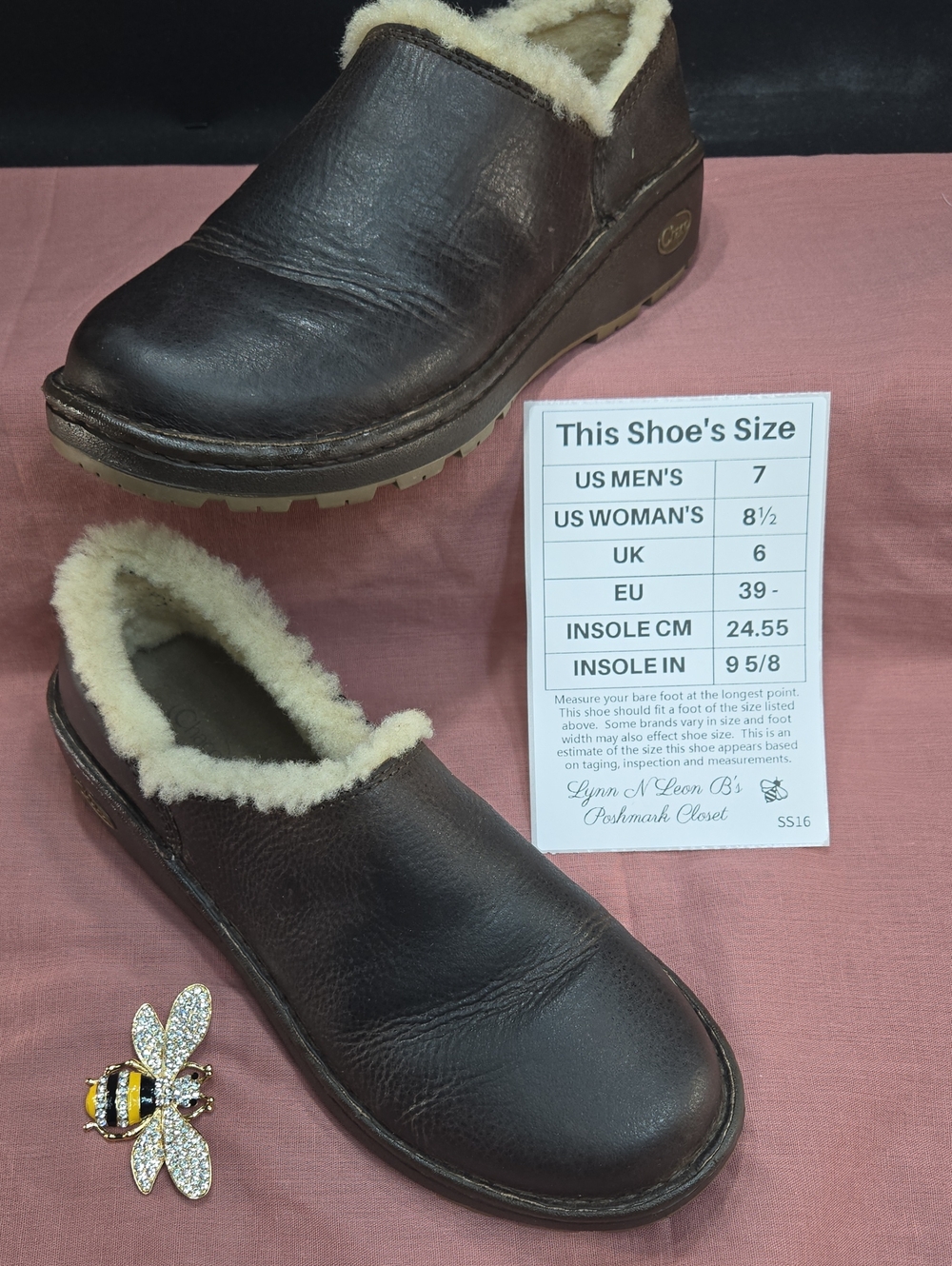 Chaco Zaagh Baa Nurl leather slip-on shoes.